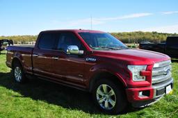 2016 Ford F150 Platinum 4X4 Super Crew, 6 spd. auto., 3.5 Ltr. V6, 6.5' bed