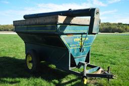 Grain-O-Vator, single axle auger wagon w/ rear self unloading auger