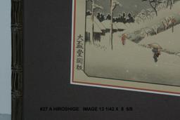 Ando Hiroshige: Lingering Snow at Ash Icayama