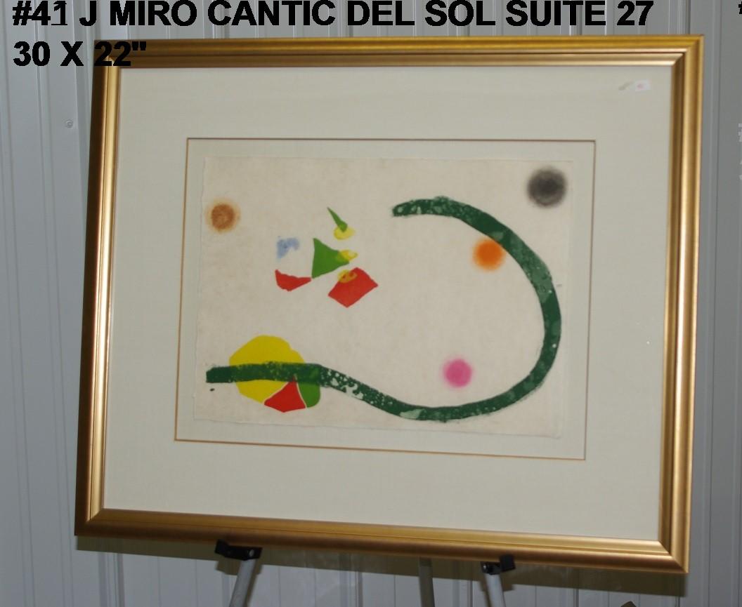 Joan Miro: Cantic del Sol Suite, 27