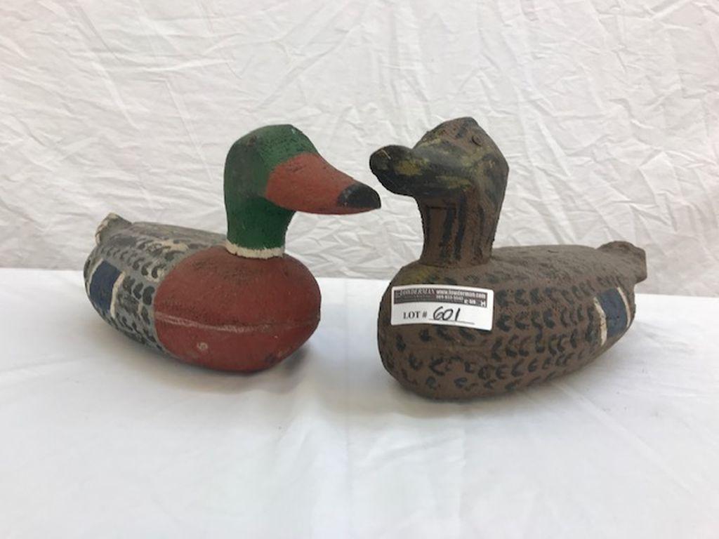 (2) Wood Decoys