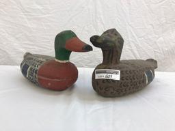 (2) Wood Decoys