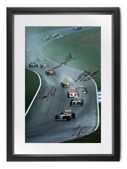 Senna's greatest lap, Multi-signed photograph