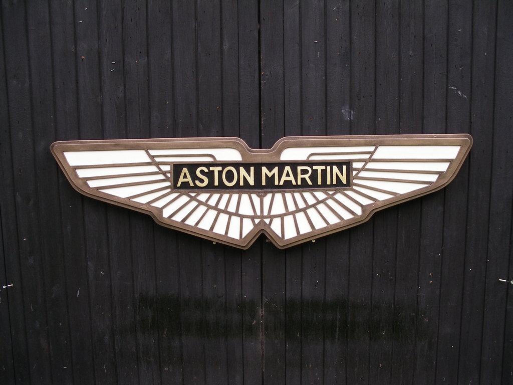 Aston Martin winged sign.