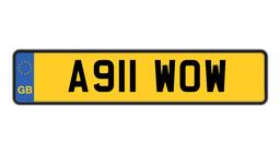 Reg plate A911WOW.