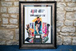 James Bond 'Live and Let Die' signed movie poster production