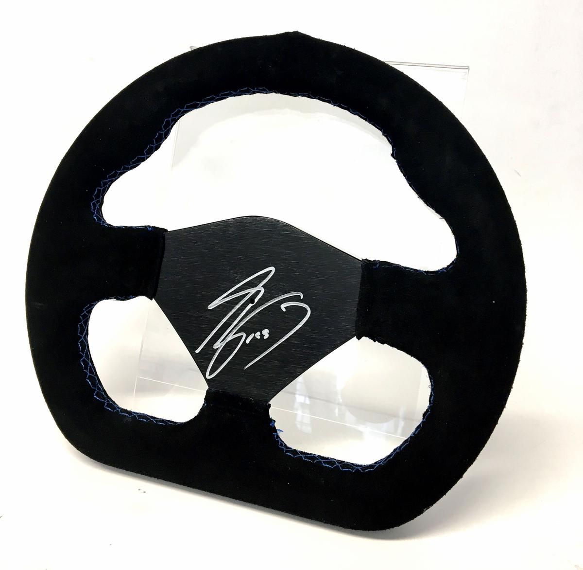 Racing Steering Wheel, signed by Alain Prost OBE