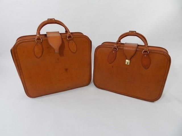 Original Ferrari 355 three-piece Complete Schedoni leather luggage set