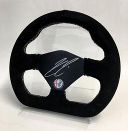 Racing Steering Wheel, signed by Kimi Raikkonen