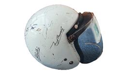 Original Paddy Hopkirk helmet, multi-signed