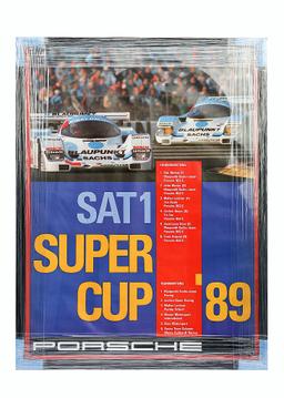 Porsche Super Cup 1989 framed poster