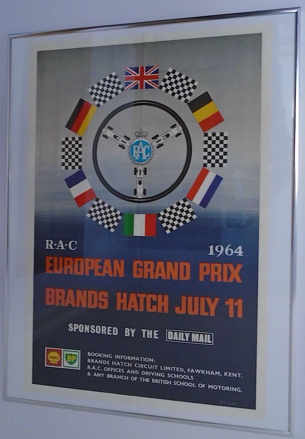 1964 European Grand Prix poster
