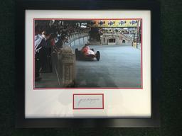 J M Fangio 'Maserati 250F Streets of Monacoâ€™ signed production