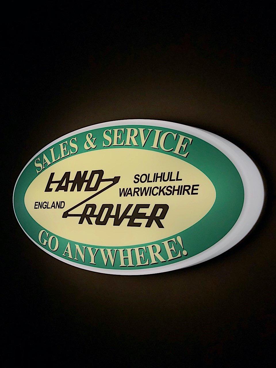 Land Rover illuminated wall sign