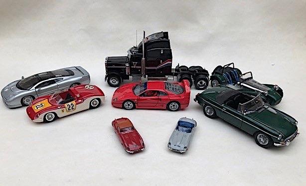 A collection of model cars