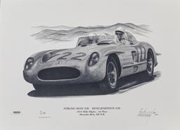 1st Place -  Stirling Moss & Denis Jenkinson 1955 Mille Miglia Signed Print 132/500