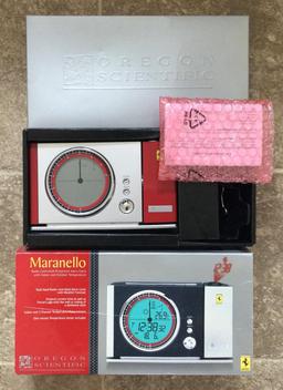 A Rare Maranello Ferrari-Badged Radio Controlled Projection Alarm Clock with Weather Forecast