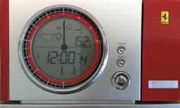 A Rare Maranello Ferrari-Badged Radio Controlled Projection Alarm Clock with Weather Forecast