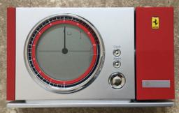 A Rare Maranello Ferrari-Badged Radio Controlled Projection Alarm Clock with Weather Forecast