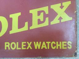 Tin-Plate Enamelled Rolex Advertising Sign