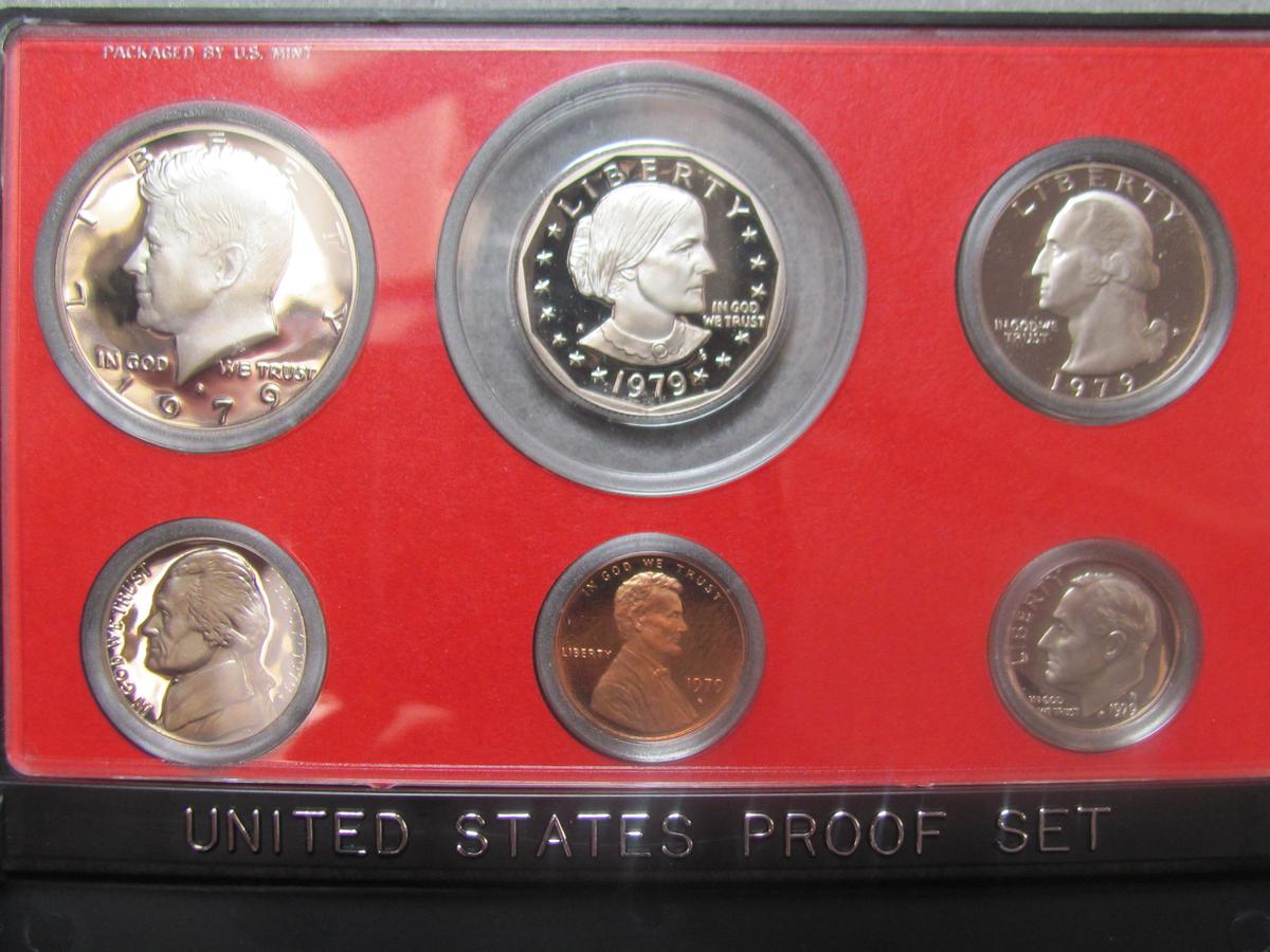 1979 US Proof Set - Black box - acrylic case