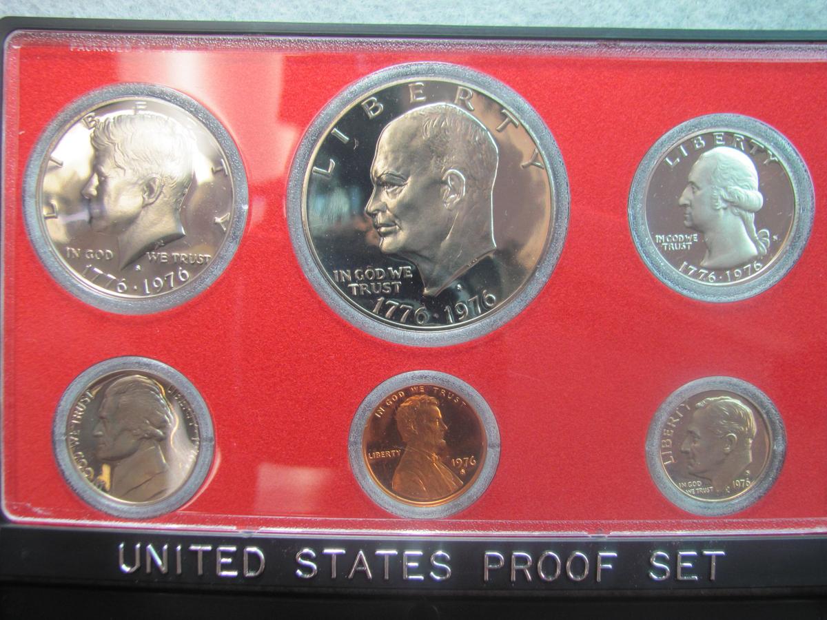 1976 US Proof Set - Black box - acrylic case