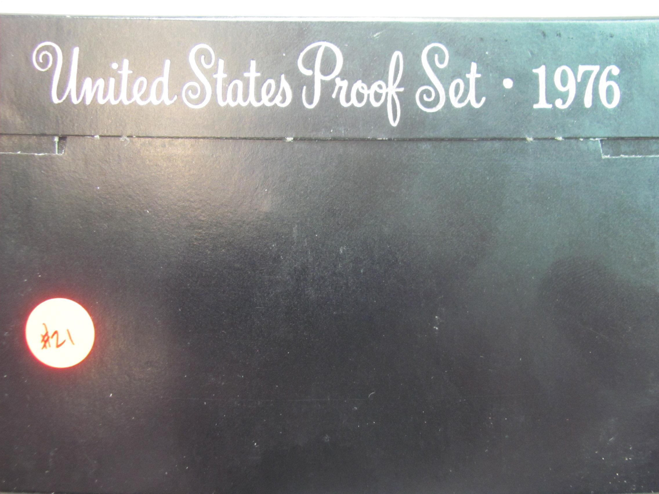 1976 US Proof Set - Black box - acrylic case