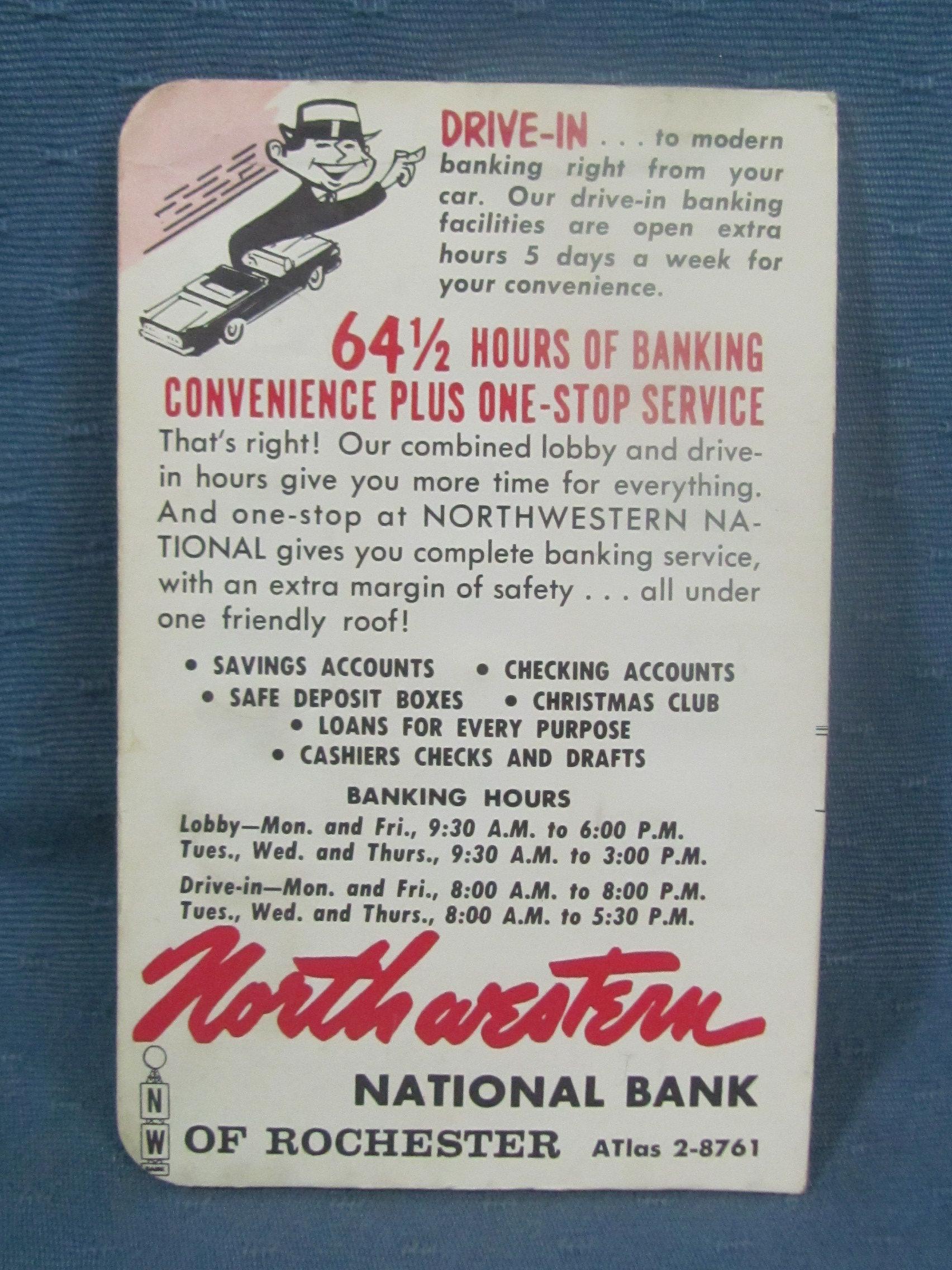 Old Northwest Bank Dime Saver Book - all silver, variety of dates - 90% Silver