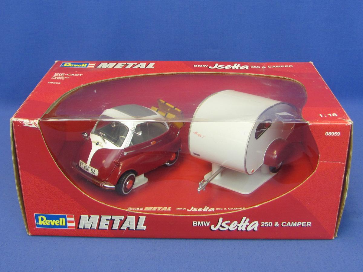 Revell BMW Isetta 250 & Camper – 1:18 Scale – New in Box – 1998