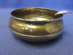 Vintage Ashtray Made in England & 2 Vase- Shaped Dansk Designs 3” Tall Sliver Plated (lighter?) bodi