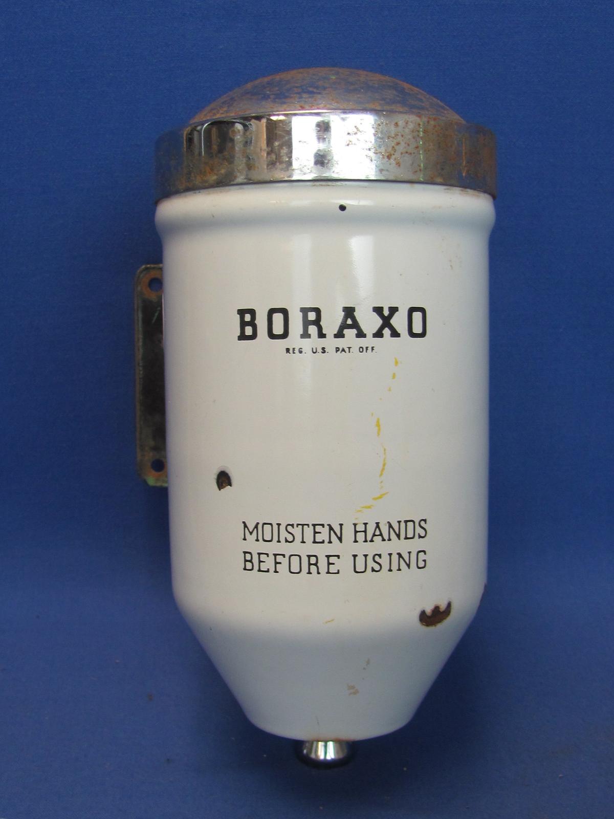 Porcelain Enamel Walled Mounted “Boraxo” Dispenser – Hand Soap – Made in England