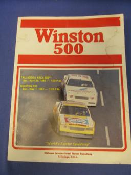 Winston 500 Talladega 1983 Program Book & May 1984 Winston 500 Daily Home Souvenir Racing Edition