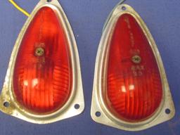 Auto Lamp 662 SAE 60  Clearance Markers –Tear-drop – 2 Are Red Plastic & 3 are Amber Plastic