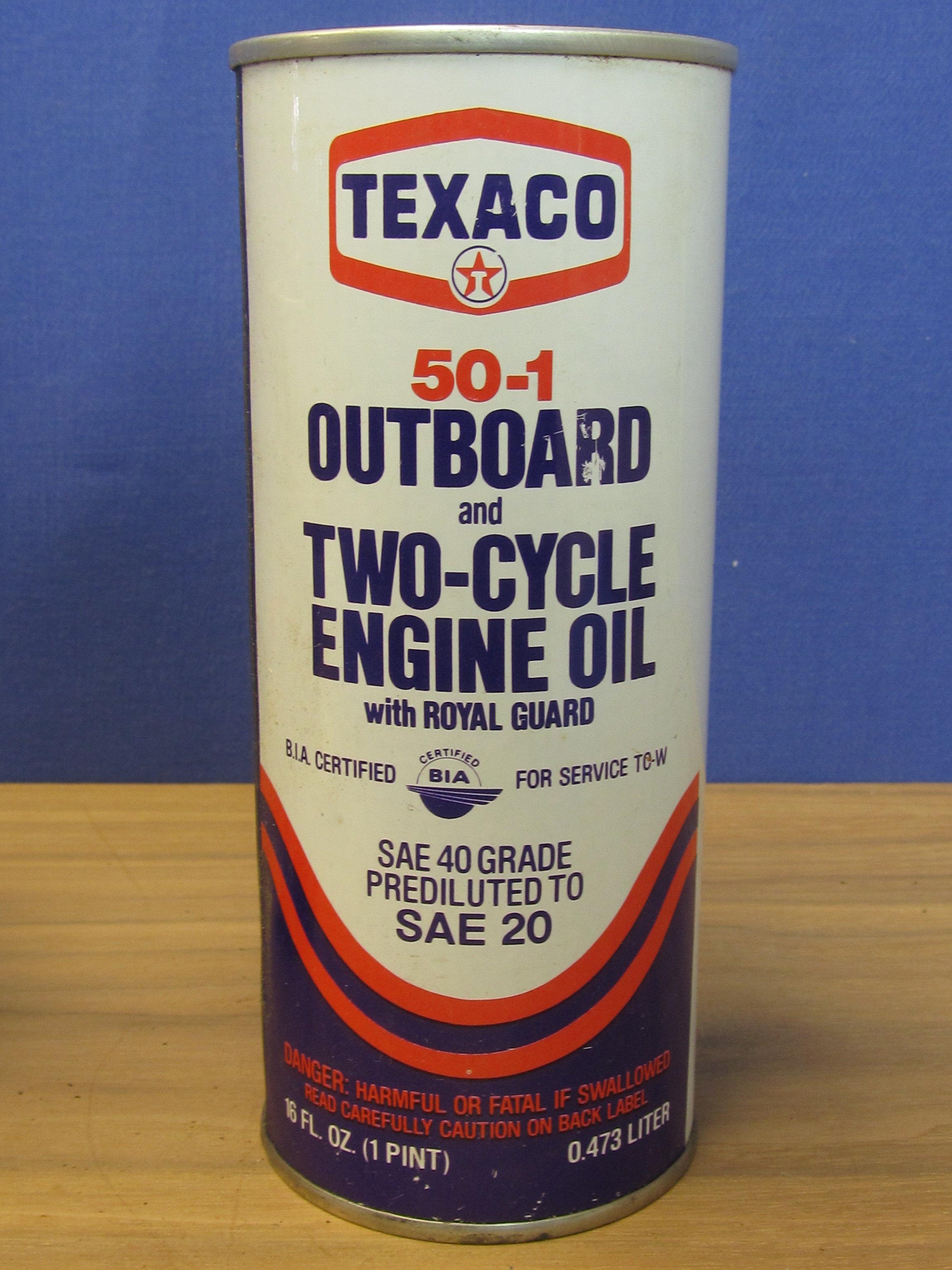 Texaco 2 Cycle Outboard Engine Oil, Quicksilver 2 Cycle Outboard Lubricant, Stewart Warner Outboard