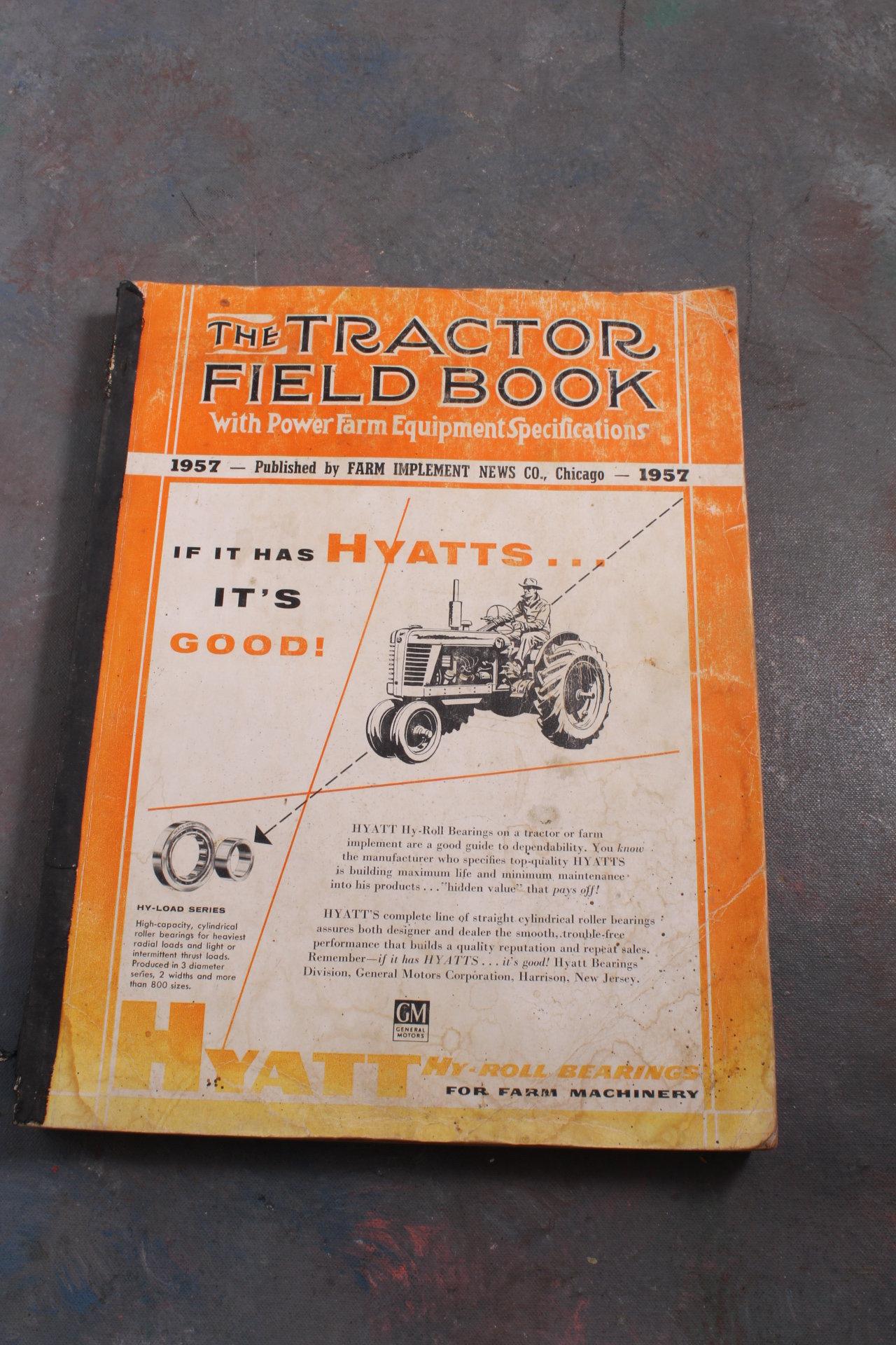 Original RARE 1957 Tractor Field Book Farm Implement News 420 Pages