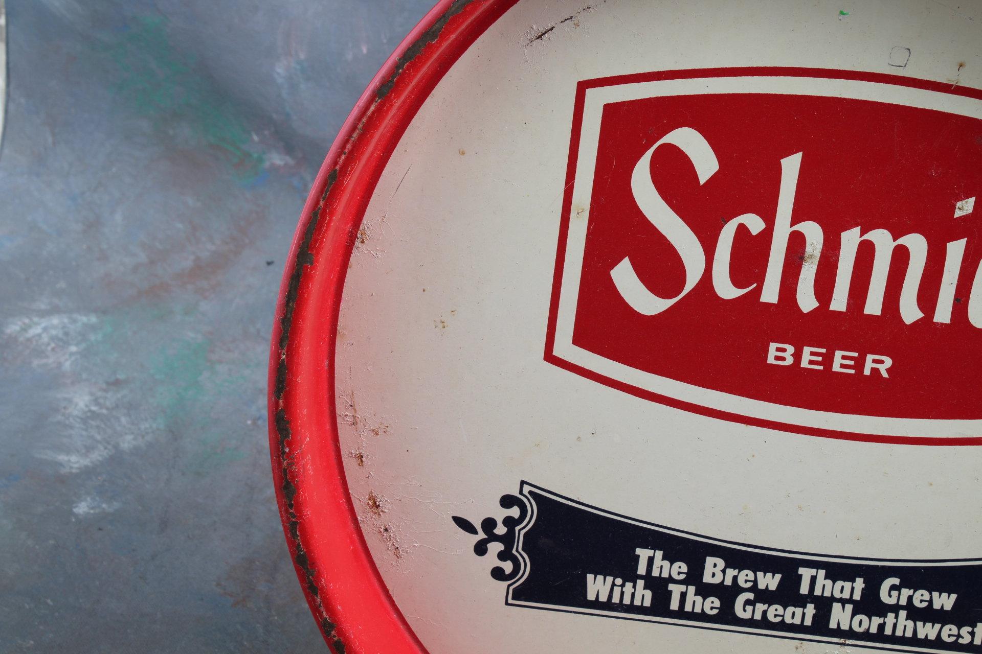 Vintage SCHMIDT BEER TRAY "The Brew That Grew with the Great Northwest"