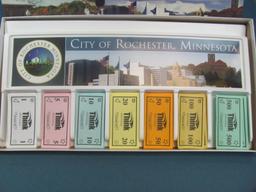 “Rochester on Board” Real Estate Trading Game for ages 2 to 6 – Appears Complete – for Rochester, MN