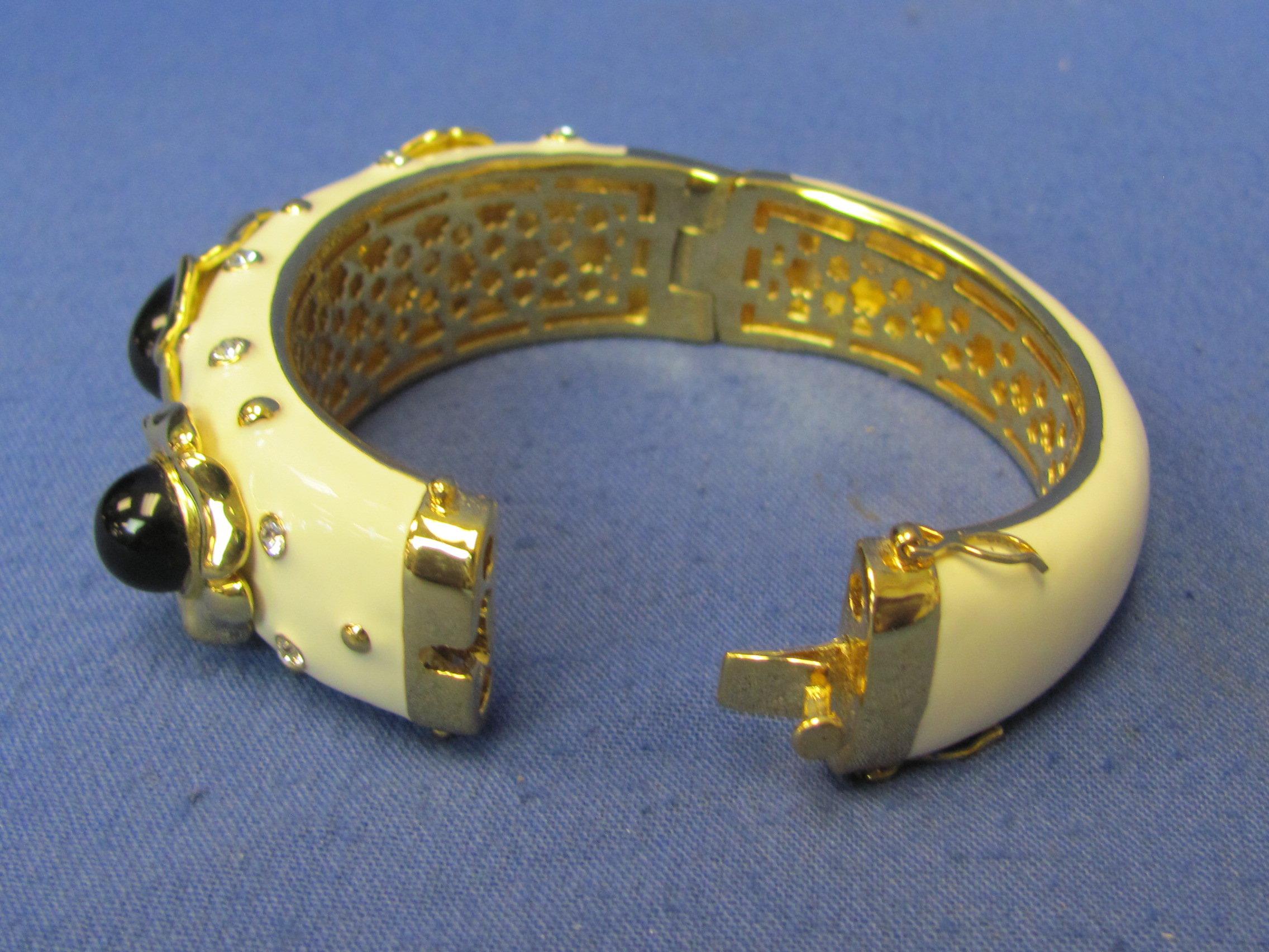 Lot of Metal Cuff or Hinged Bracelets – A couple by Avon – 1 Gemini zodiac sign