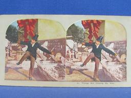 21 Stereoview Cards – Mostly Humorous – Condition varies – As shown