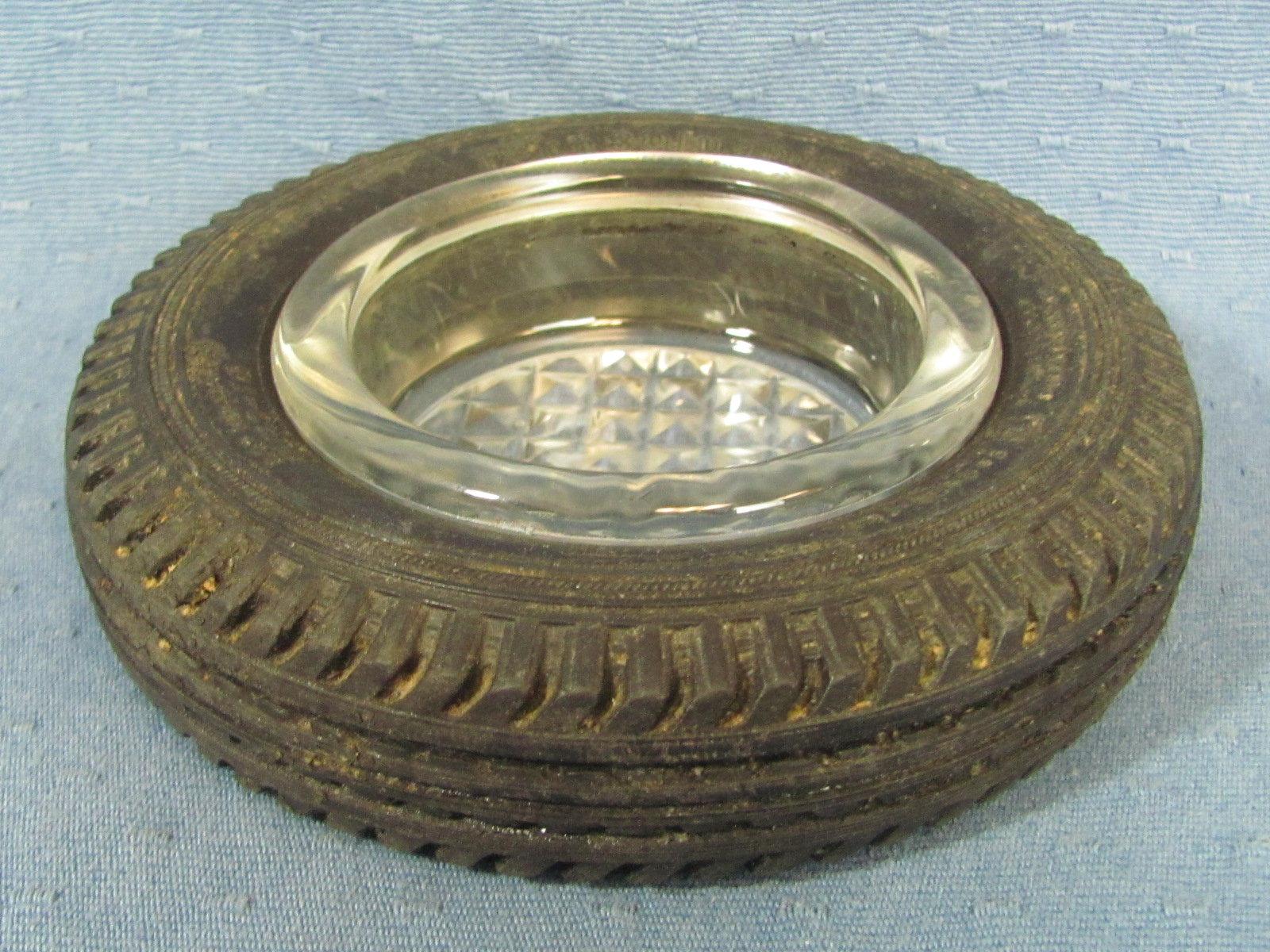 Ashtray with Rubber Tire Advertising – Pennsylvania Tire – 5 ½” diameter and 1 ½” tall