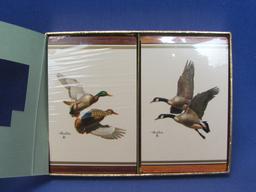 2 Decks of Sealed Playing Cards – Game Birds by RE Bishop – Brown & Bigelow – Brainerd, MN