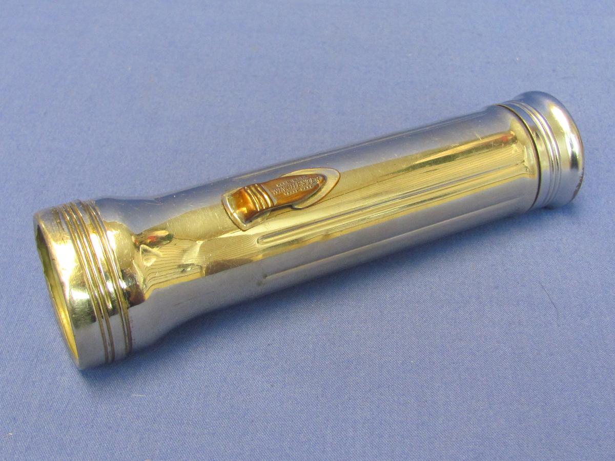 Vintage Silvertone Metal Flashlight – Winchester – Made in USA – Not tested