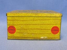 2 Vintage Tobacco Tins – Climax Golden Twins – Climax Plug “The Grand Old Chew”