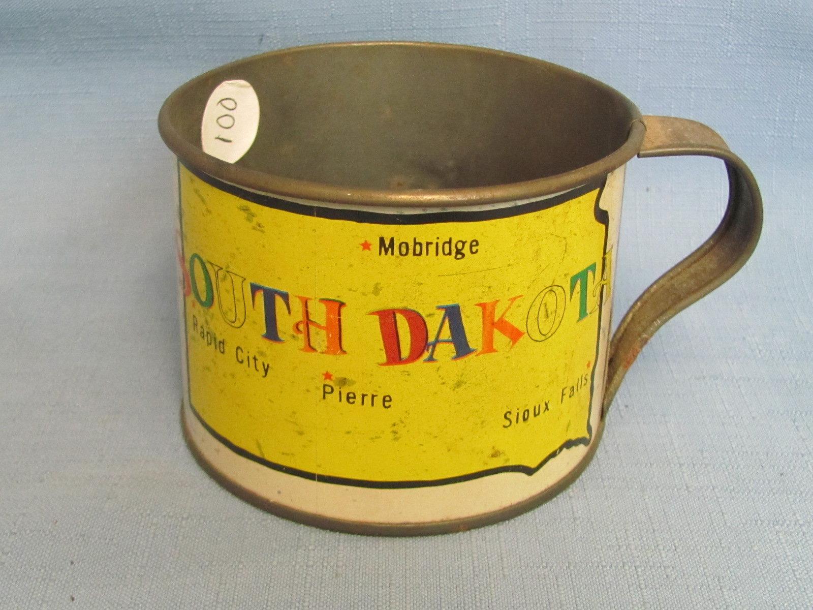 South Dakota Metal Cup – Pierre State Capitol – Mount Rushmore – Badlands – Corn Palace – Made in Ho