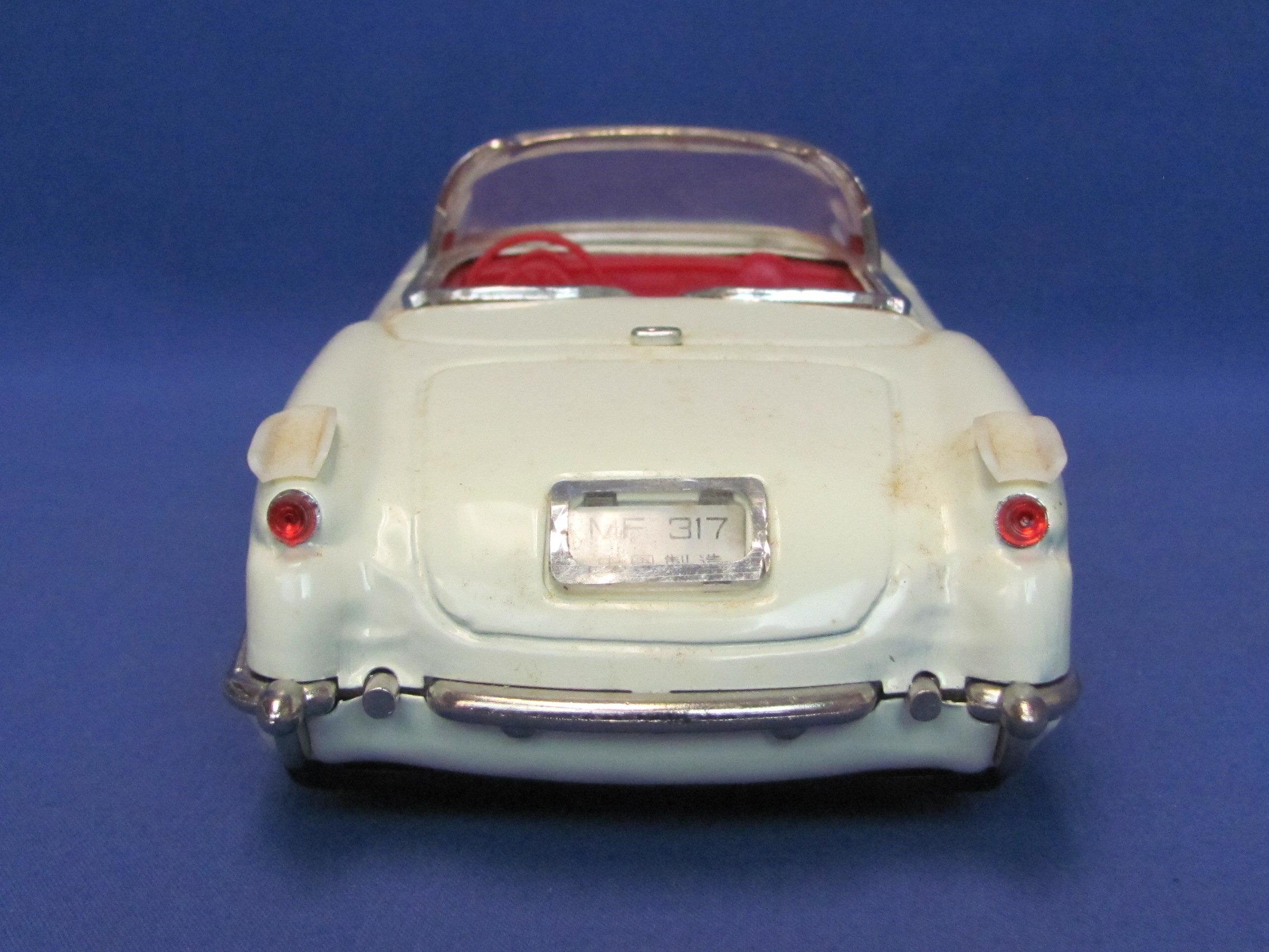 Deluxe Open Sedan – Toy Friction Car – Metal & Plastic – 9 1/2” long – In Original Box