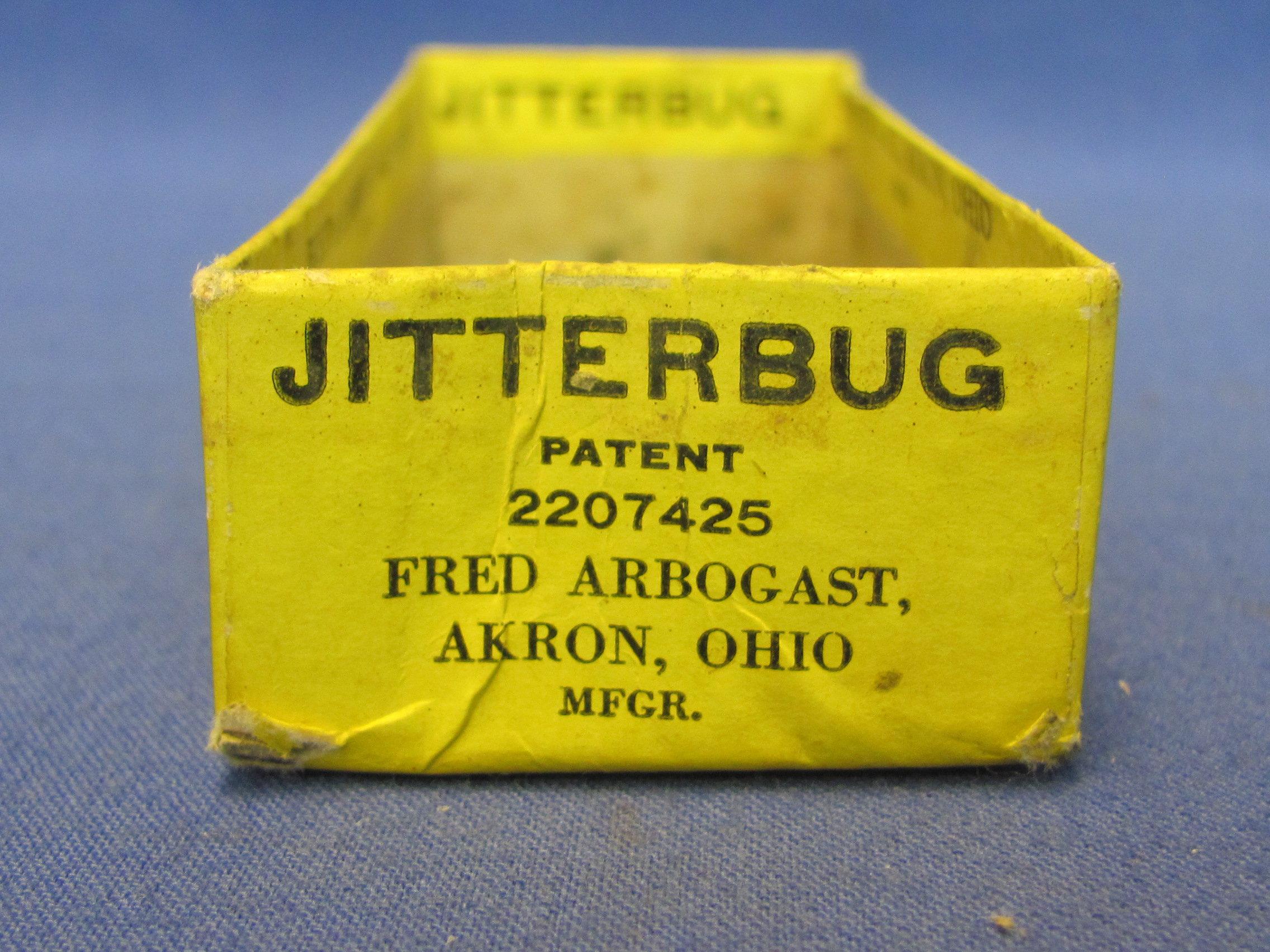 Jitterbug Fishing Lure by Fred Arbogast – In Original Box – Lure is 3” long