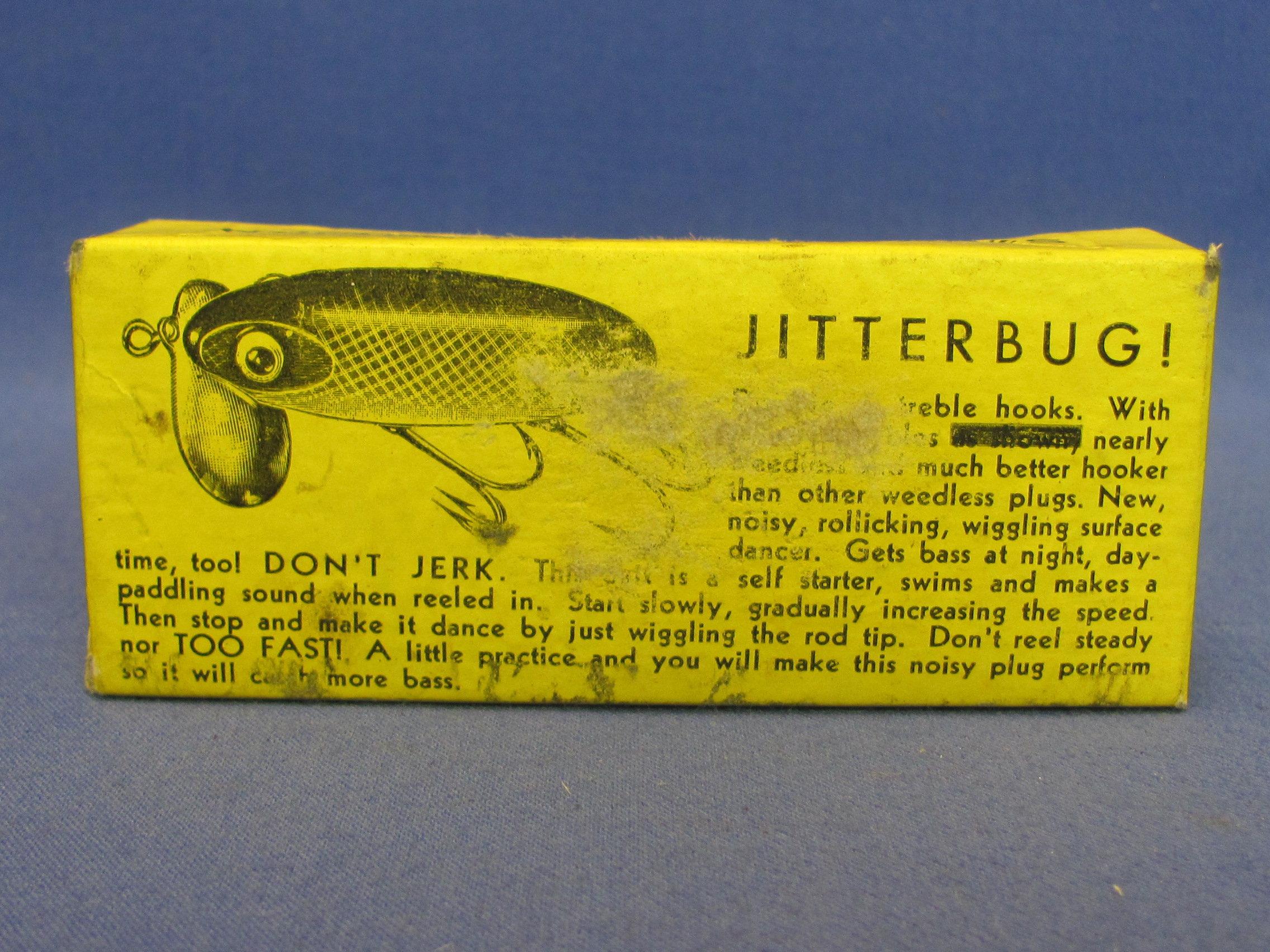 Jitterbug Fishing Lure by Fred Arbogast – In Original Box – Lure is 3” long