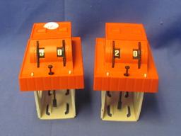 Mattel Hot Wheels Lamp Counters (2) – Both Are Working – Not Dated – Probably from 1968-1969