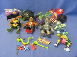 1988 – 1994 Ninja Turtle & Other Action Figures – Vehicle – Space Ship – Miniature Playset in Turtle