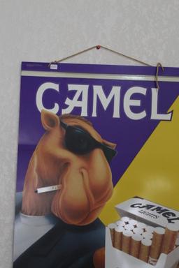 1994 Joe Camel Cigarettes Double Sided Store Display Sign 39 1/4" x 18"